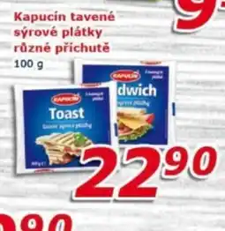 ESO MARKET KAPUCÍN Tavené sýrové plátky. různé příchutě nabídka