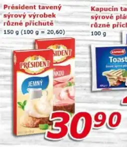 ESO MARKET PRÉSIDENT Tavený sýrový výrobek různé příchutě nabídka