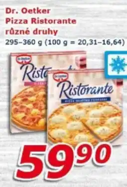 ESO MARKET DR. OETKER Pizza ristorante různé druhy nabídka