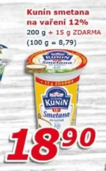 ESO MARKET KUNÍN Smetana na vaření 12% nabídka