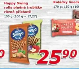 ESO MARKET HAPPY SWING Rolls plněné trubičky různé příchutě nabídka