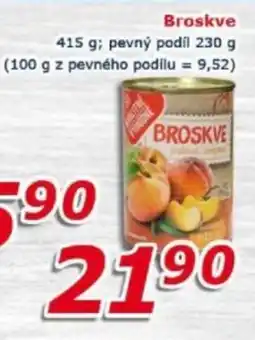 ESO MARKET Broskve nabídka