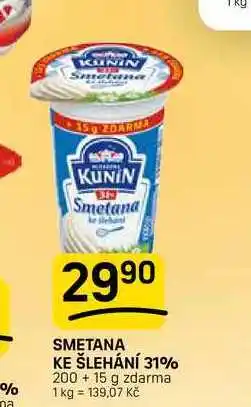 Flop SMETANA KE ŠLEHÁNÍ 31% nabídka