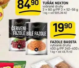 Flop FAZOLE BASSTA vybrané druhy 400 g/PP nabídka