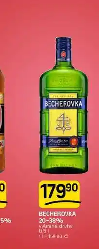 Flop BECHEROVKA 20-38% vybrané druhy nabídka
