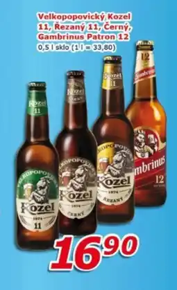 ESO MARKET Velkopopovický kozel 11, řezaný 11, černý, gambrinus patron 12 nabídka