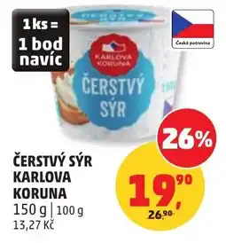 Penny Market Čerstvý sýr karlova koruna nabídka