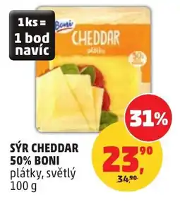 Penny Market Sýr cheddar 50% boni nabídka