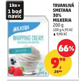 Penny Market Trvanlivá smetana 30% milkeria nabídka
