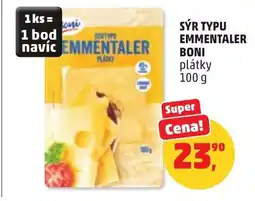 Penny Market Sýr typu emmentaler boni plátky nabídka