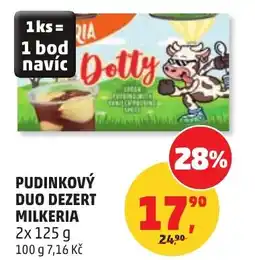Penny Market Pudinkový duo dezert milkeria nabídka