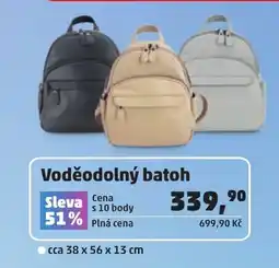 Penny Market Voděodolný batoh nabídka