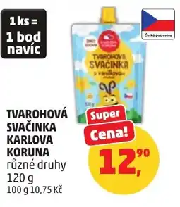 Penny Market Tvarohová svačinka karlova koruna nabídka