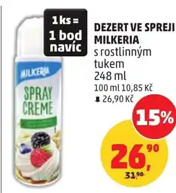 Penny Market Dezert ve spreji milkeria nabídka
