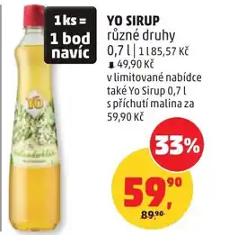 Penny Market Yo sirup nabídka