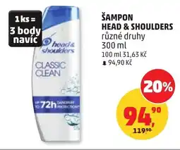 Penny Market Šampon head & shoulders nabídka