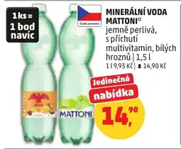 Penny Market Minerální voda mattoni nabídka