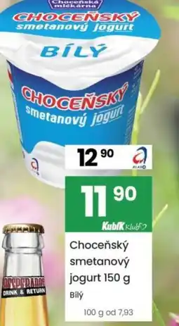 Kubík potraviny Choceňský smetanový jogurt nabídka