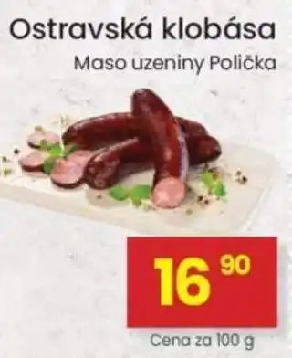 Kubík potraviny Ostravská klobása nabídka