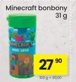 Kubík potraviny Minecraft bonbony nabídka