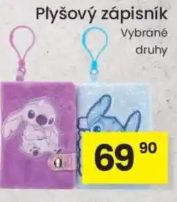 Kubík potraviny Plyšový zápisník nabídka