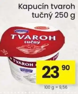 Kubík potraviny Kapucín tvaroh tučný nabídka