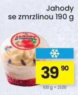 Kubík potraviny Jahody se zmrzlinou nabídka