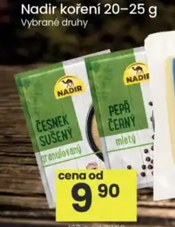 Kubík potraviny Nadir koření nabídka