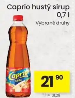 Kubík potraviny Caprio hustý sirup nabídka