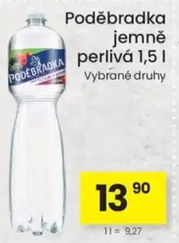 Kubík potraviny Poděbradka jemně perlivá nabídka