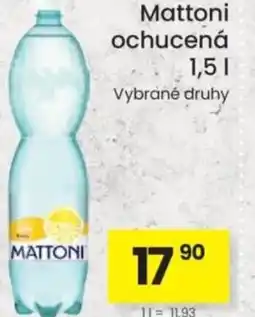 Kubík potraviny Mattoni ochucená nabídka