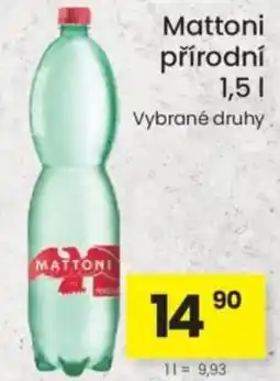 Kubík potraviny Mattoni přírodní nabídka