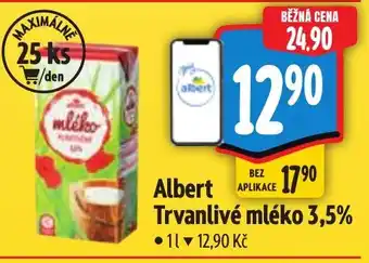 Albert Albert Trvanlivé mléko 3,5% nabídka