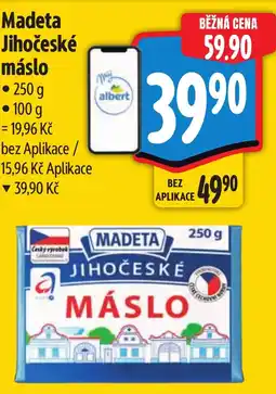 Albert MADETA Jihočeské máslo nabídka