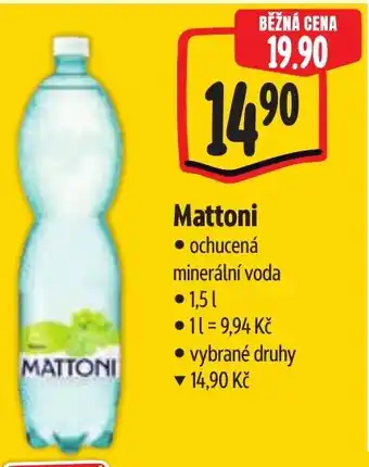 Albert Mattoni ochucená minerální voda nabídka