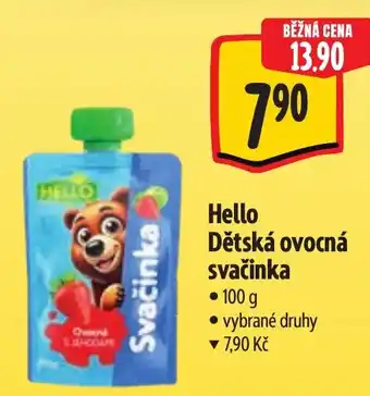 Albert Hello Dětská ovocná svačinka nabídka