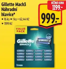 Albert Gillette Mach3 Náhradní hlavice nabídka