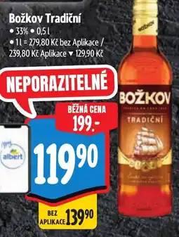 Albert Božkov Tradiční nabídka