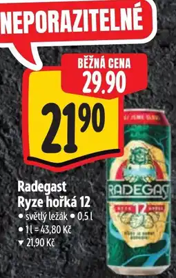 Albert Radegast Ryze hořká 12 nabídka