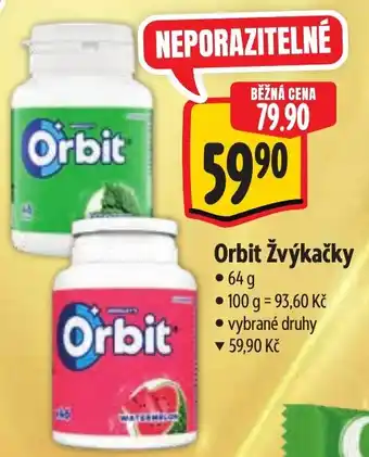 Albert Orbit žvýkačky nabídka
