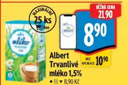 Albert Albert Trvanlivé mléko 1,5 nabídka