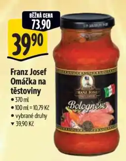 Albert Franz Josef Omáčka na těstoviny nabídka