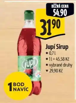 Albert Jupí sirup nabídka
