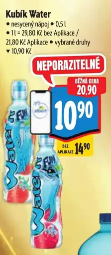 Albert Kubík Water nesycený nápoj nabídka