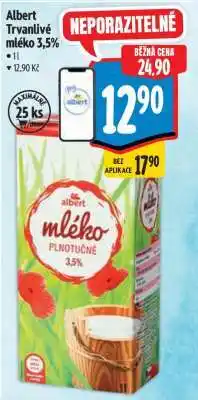 Albert Albert Trvanlivé mléko 3,5% nabídka