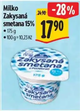 Albert Milko Zakysaná smetana 15% nabídka