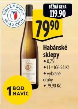 Albert Habánské sklepy nabídka