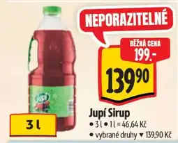 Albert Jupí sirup nabídka