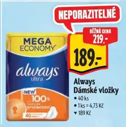 Albert Always Dámské vložky nabídka