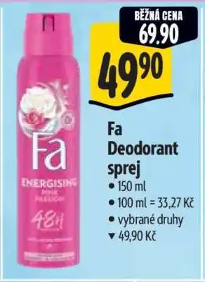 Albert Fa Deodorant sprej nabídka